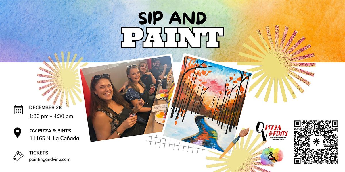 Snowy Creek Paint and Sip at OV Pizza
