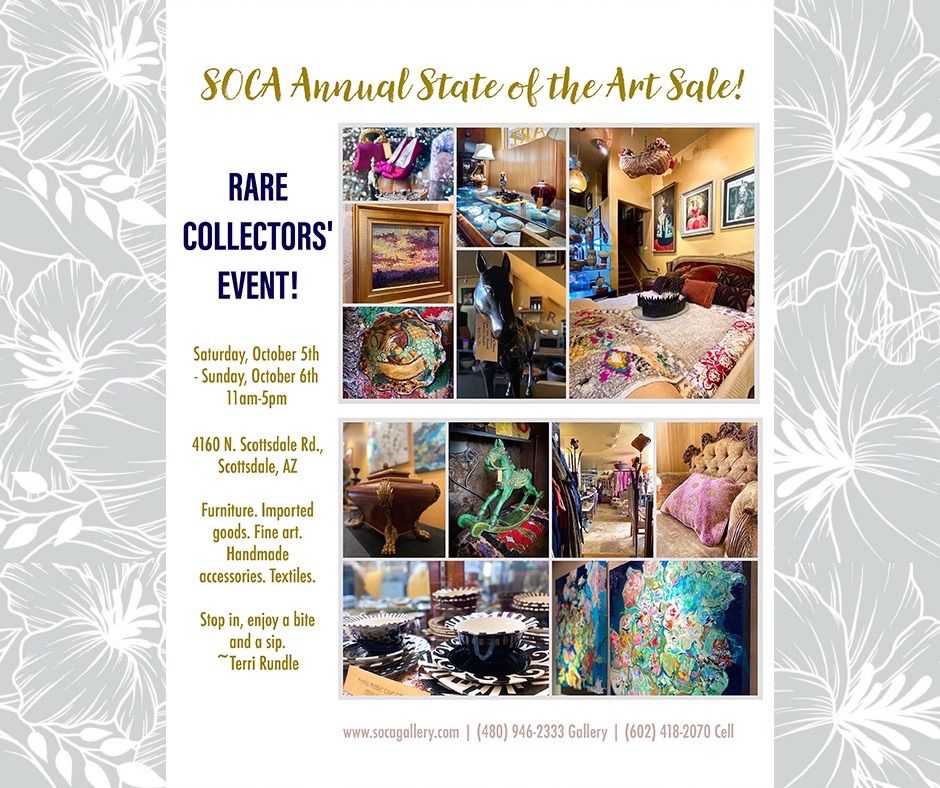 SOCA Annual State of the Art Sale!