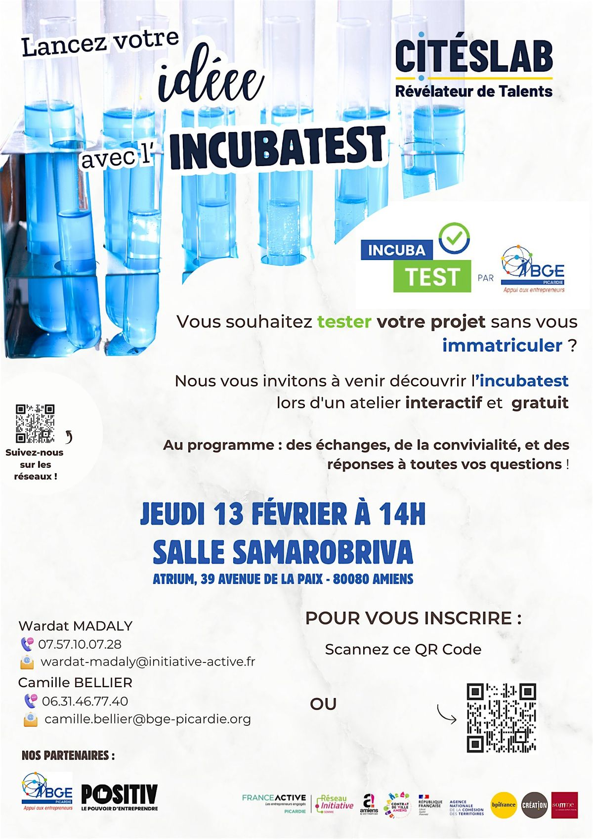 Lancer votre id\u00e9e avec l'incubatest