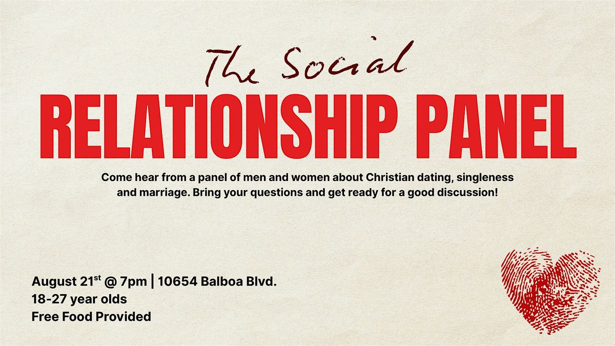 The Social Relationship Panel 8\/21
