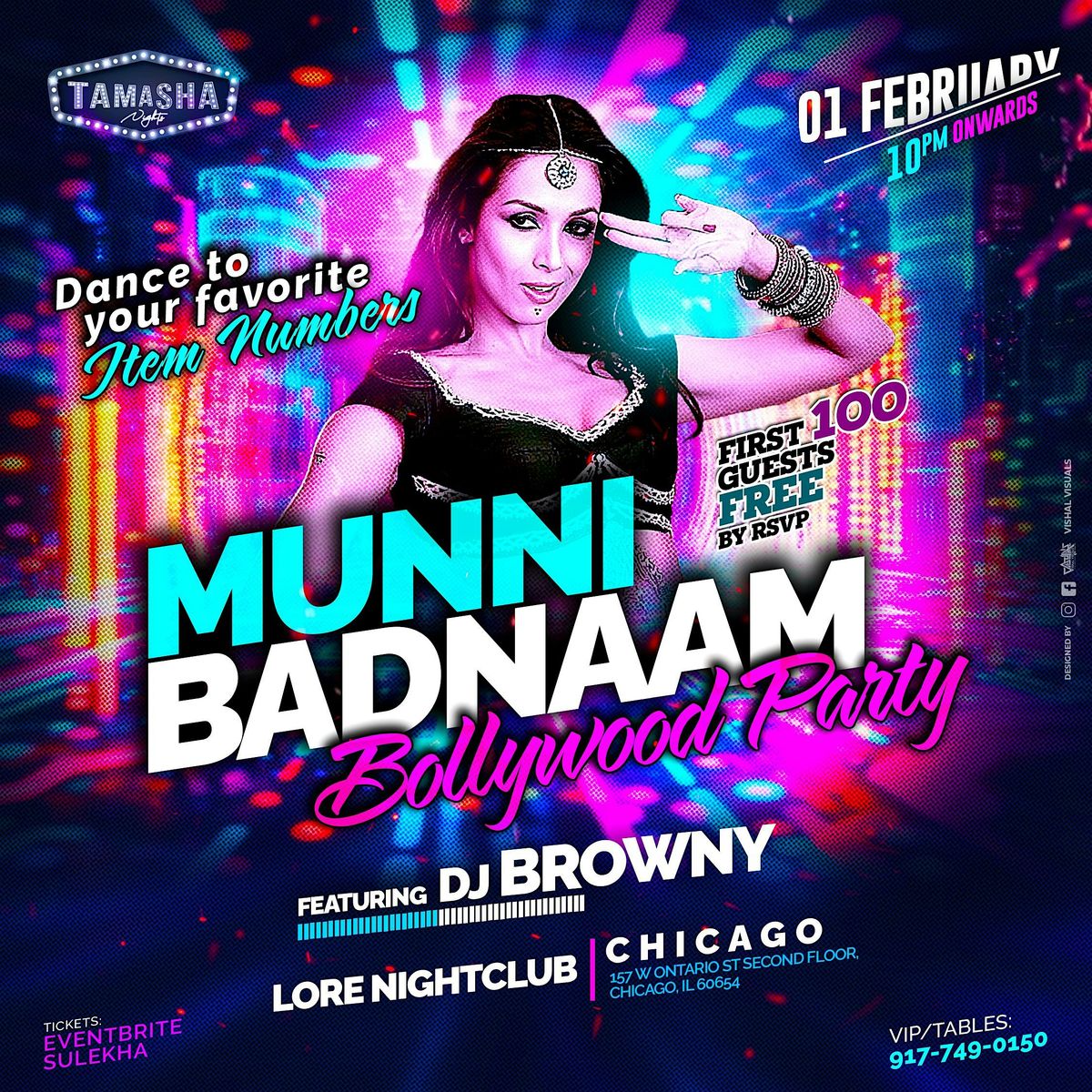 CHICAGO BOLLYWOOD MUNNI BADNAM PARTY FT. DJ BROWNY @LORE NIGHTCLUB