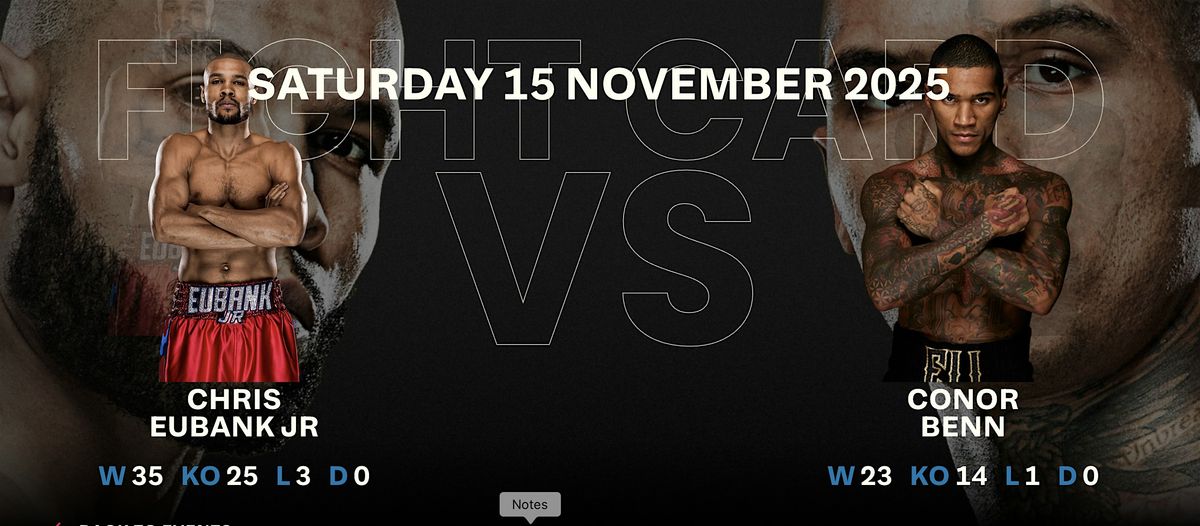 Eubank vs Benn boxing re match