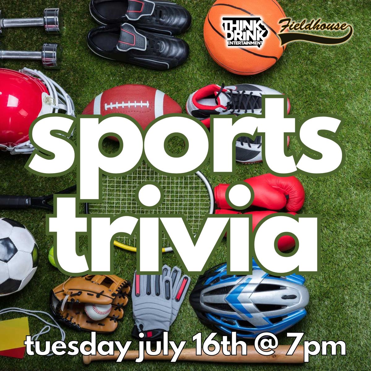 Sports Trivia Night @ Fieldhouse 1st Ave (Cedar Rapids, IA) \/ Tuesday, July 16th @ 7pm