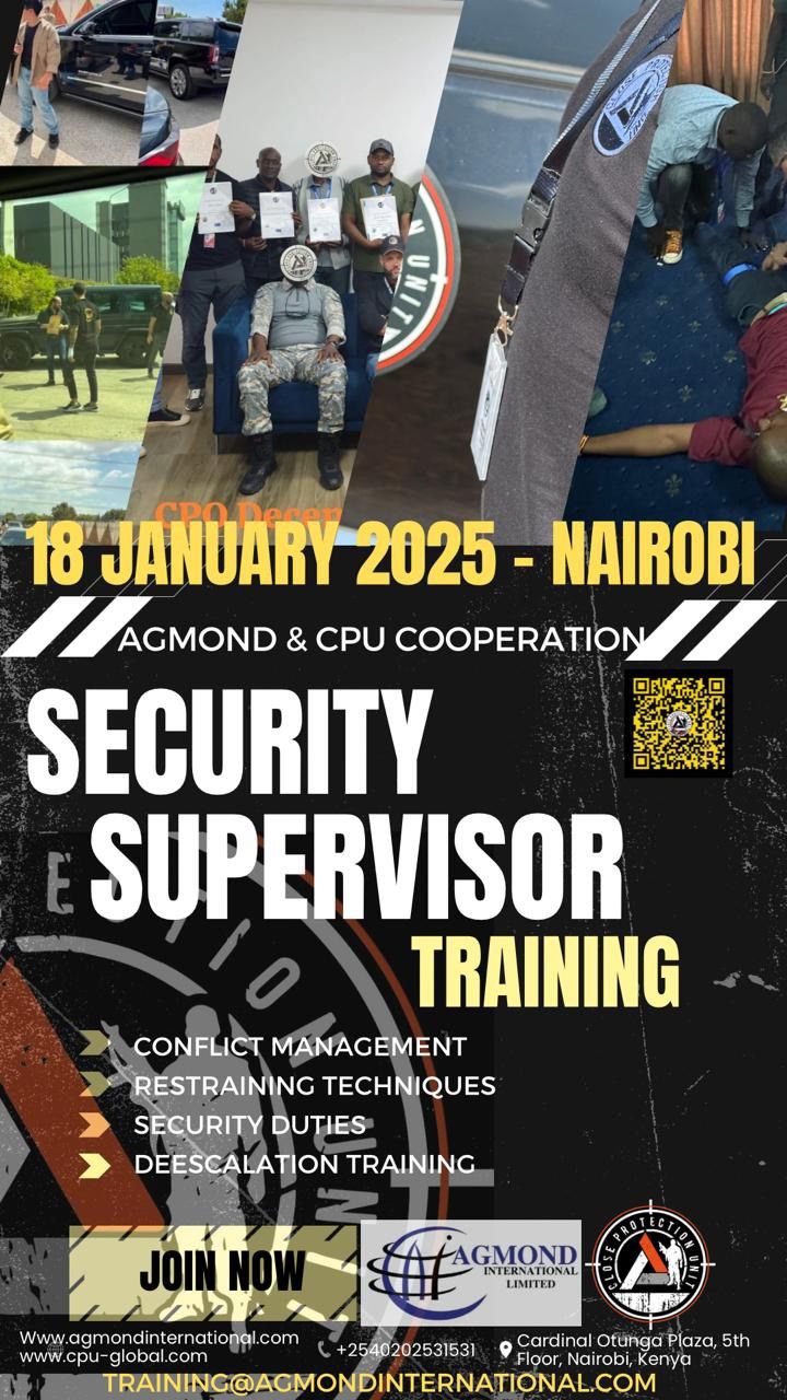 Security Supervisor L2 Rapid course Nairobi - CPU25 & Agmond