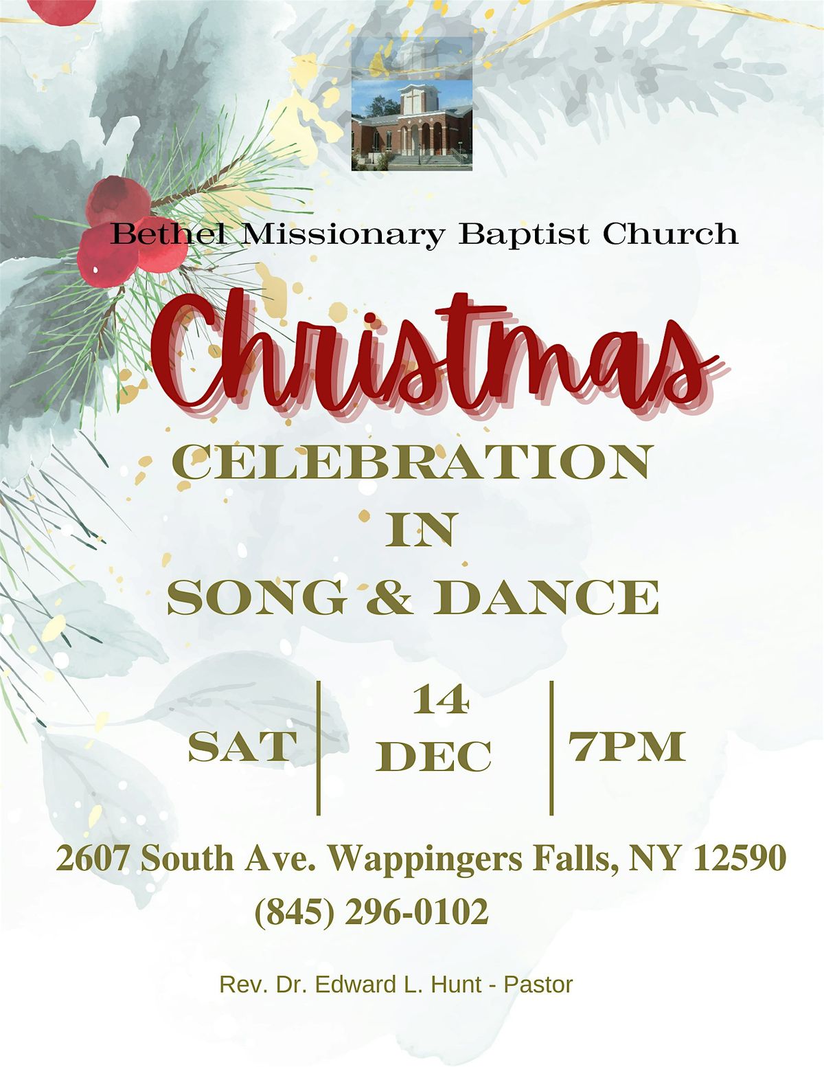 Bethel Missionary Baptist Church Christmas Celebration in Song and Dance