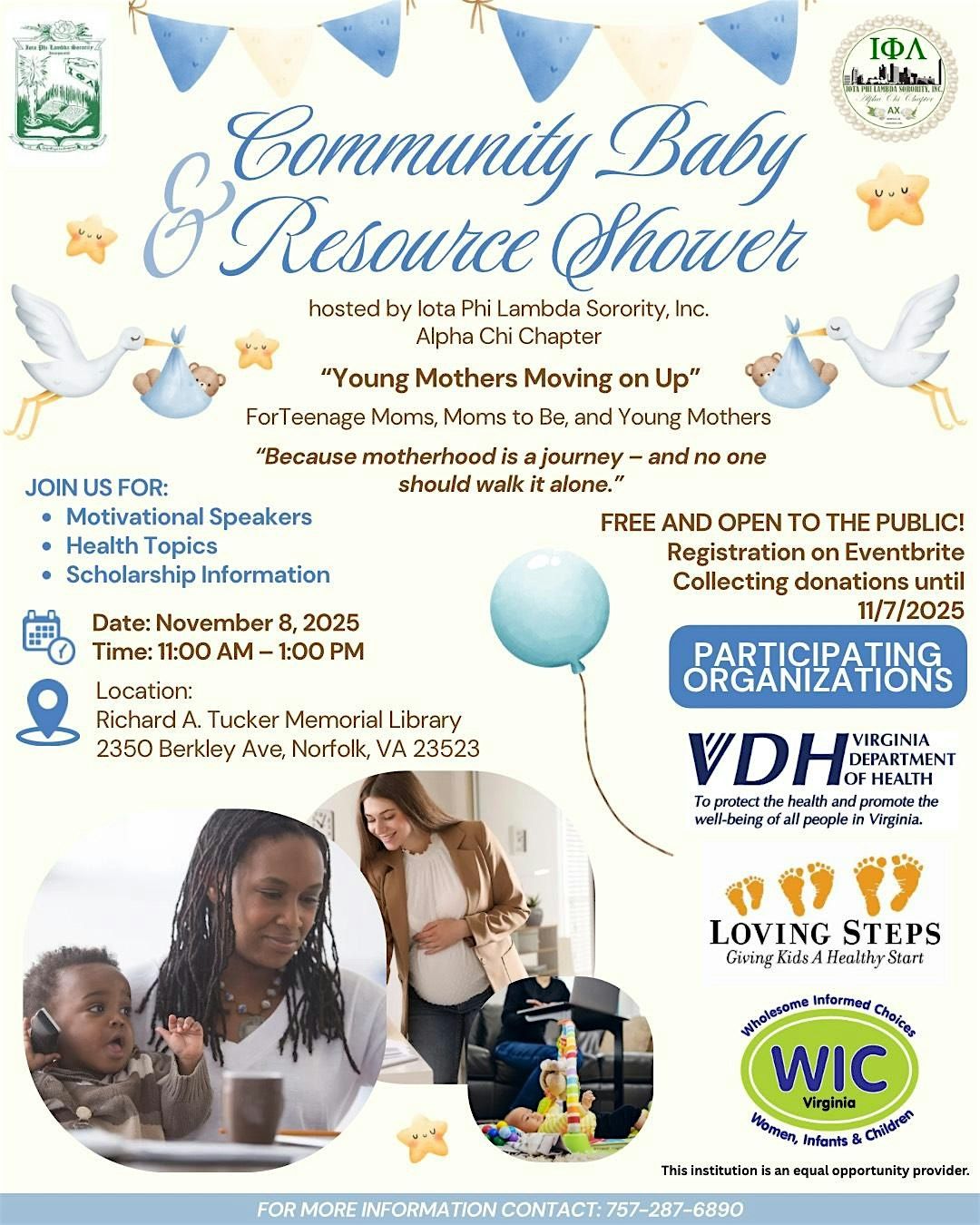Community Baby & Resource Shower: Young Mothers Moving on Up