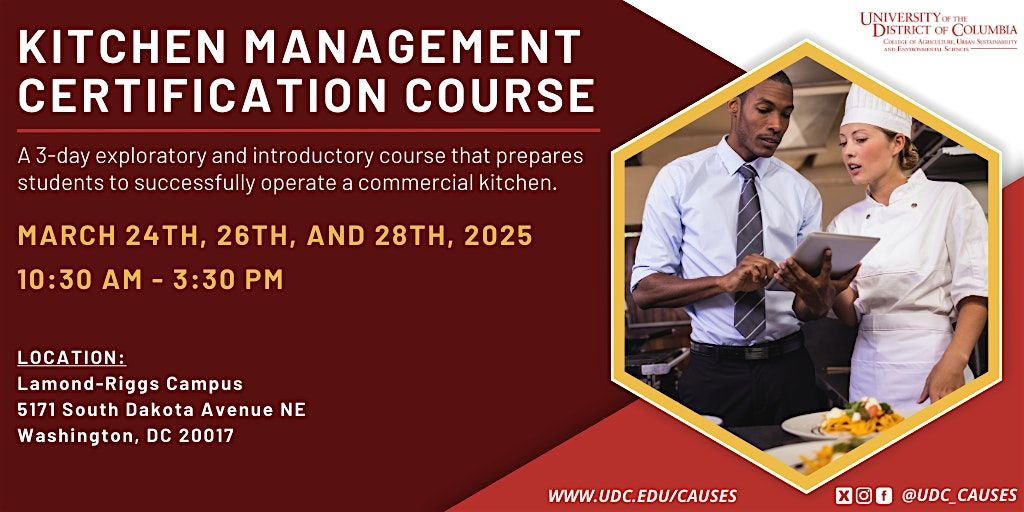 Kitchen Management Training (March)