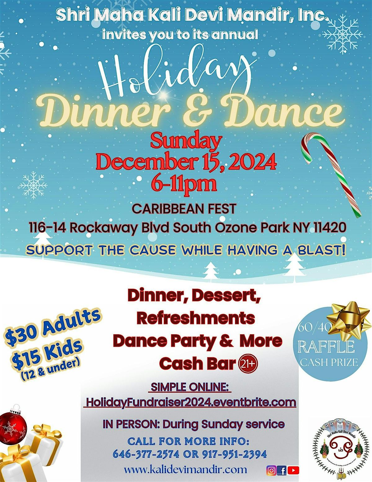 Holiday Dinner and Dance Fundraiser