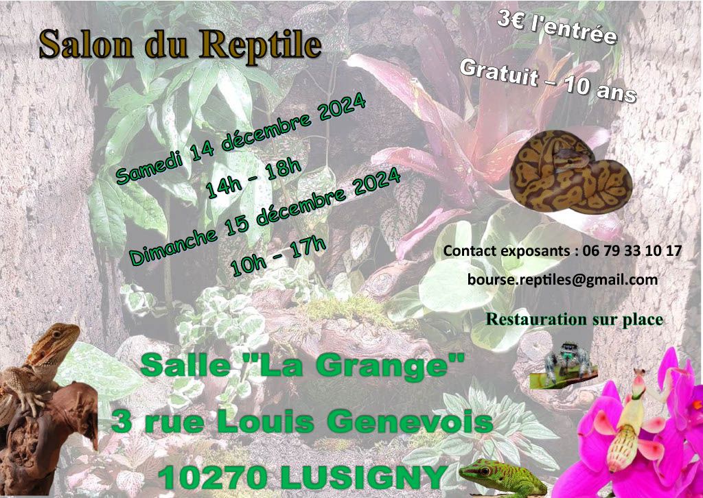 Salon du reptile Lusigny