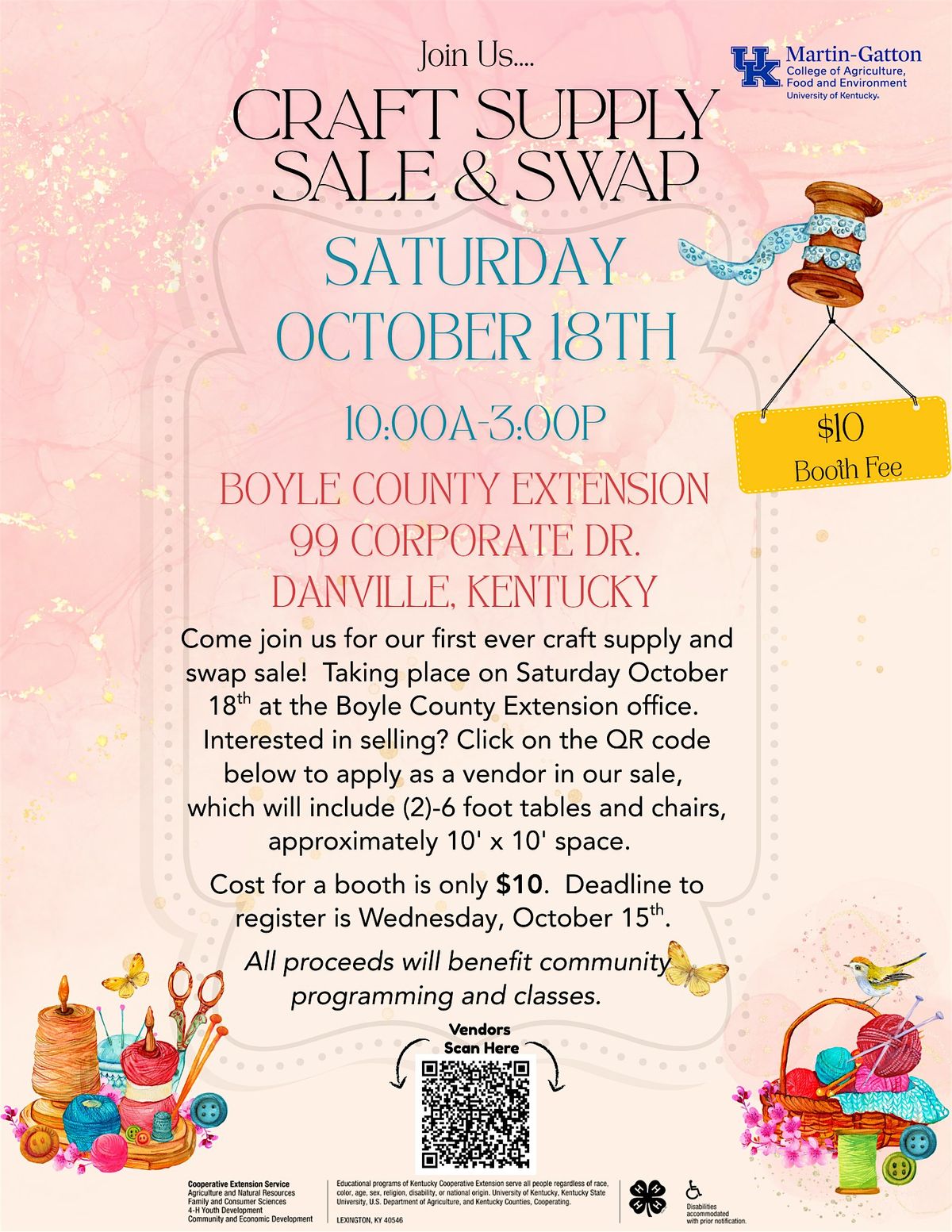 Craft Sale\/Swap Booth