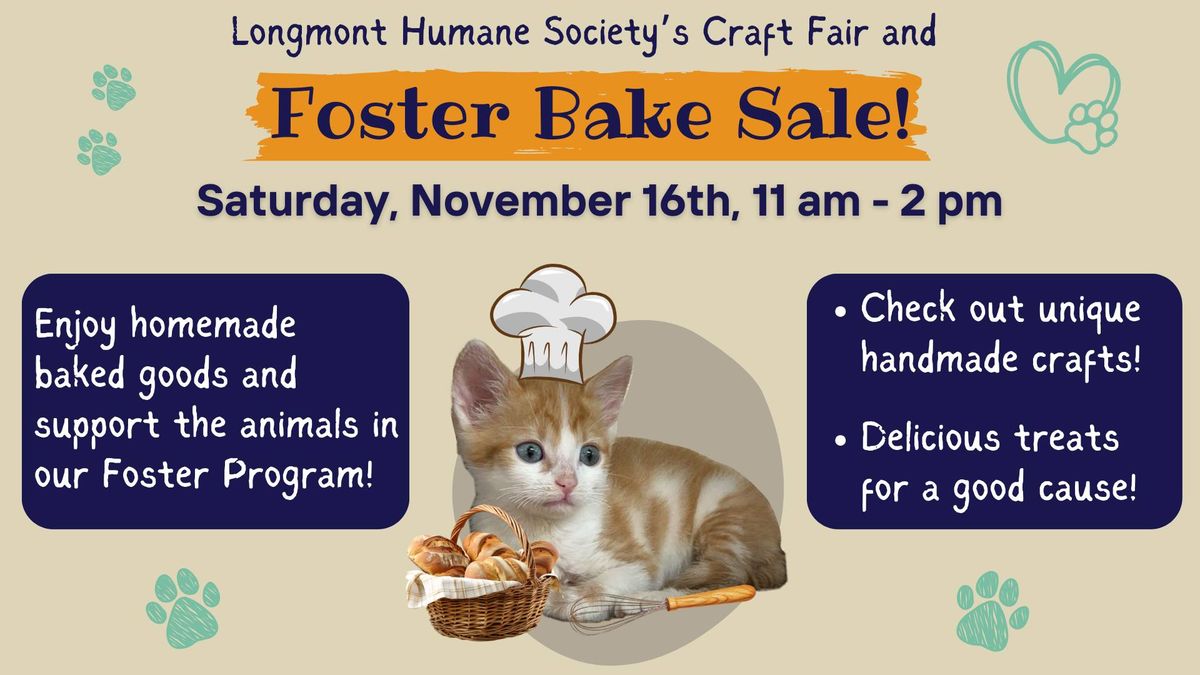 Fall Bake Sale & Holiday Crafts