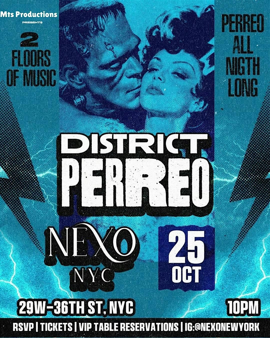 District Perreo Saturdays at Nexo NYC \u2013 Saturday, October 25th