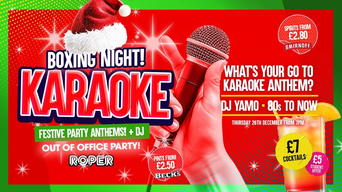 Boxing Night Karaoke! \ud83c\udfa4