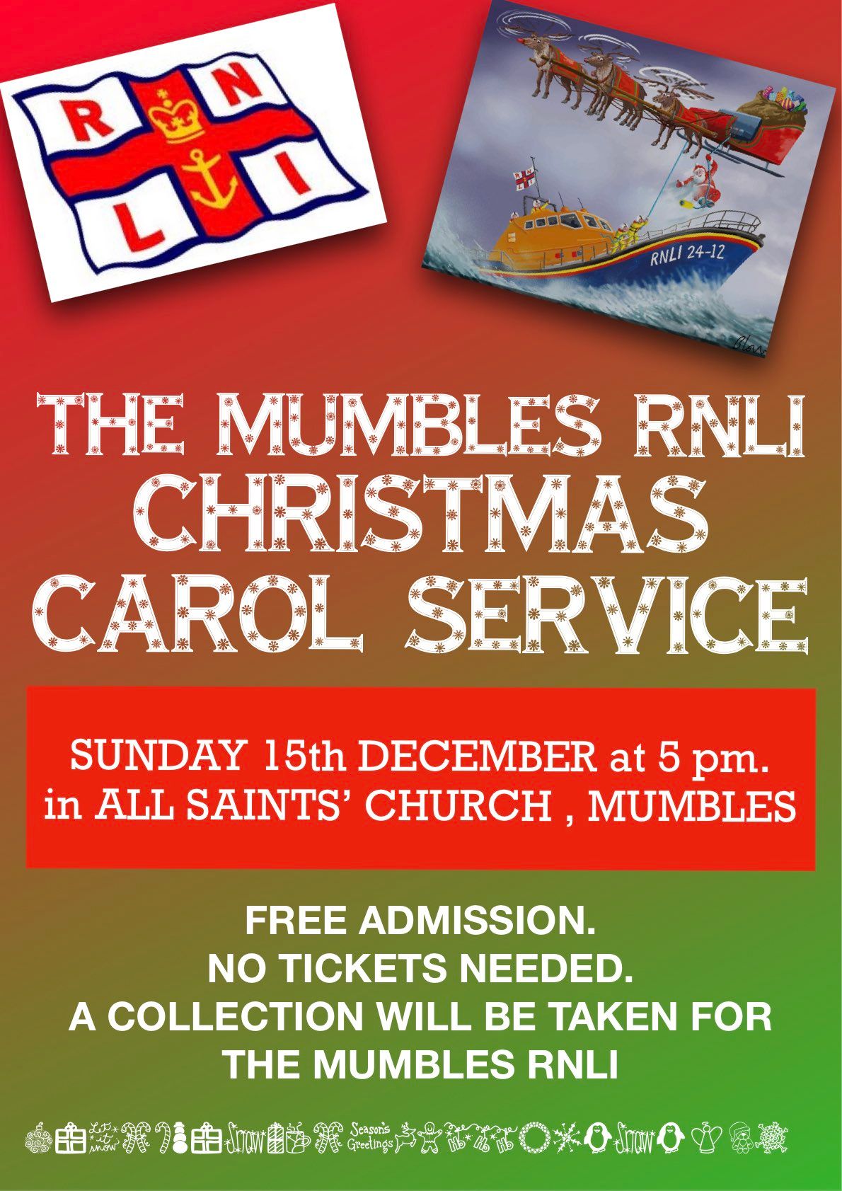 The Mumbles RNLI and Community Carol Service