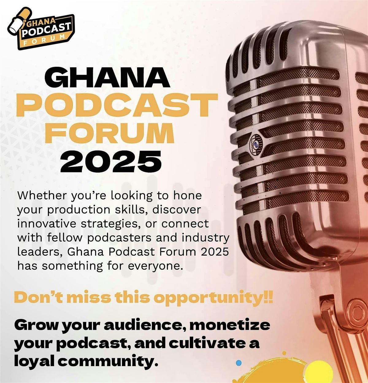 Ghana Podcast Forum 2025 - Accra