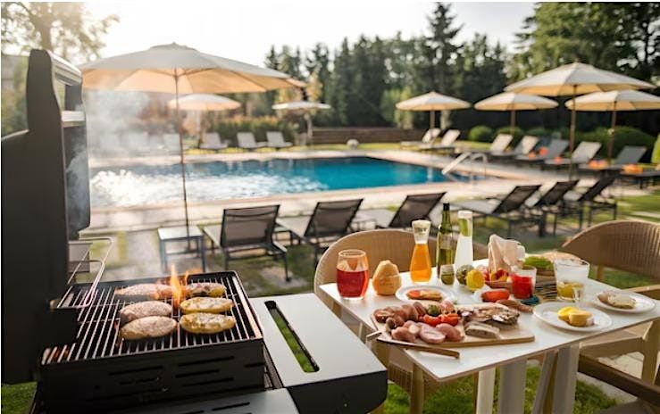 Poolside BBQ for New Members' Gathering