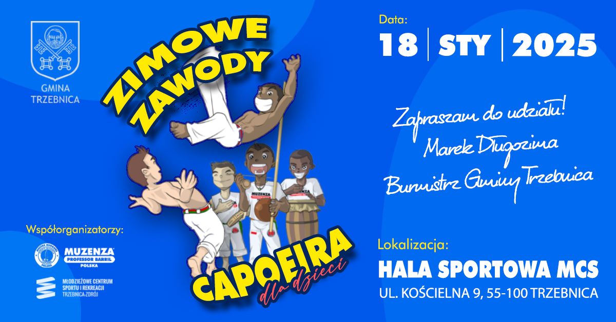 Zimowe Zawody Capoeira dla dzieci (5 Batizado i Troca de Corda dla dzieci)