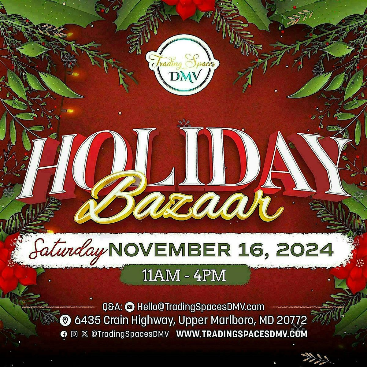 Holiday Bazaar!