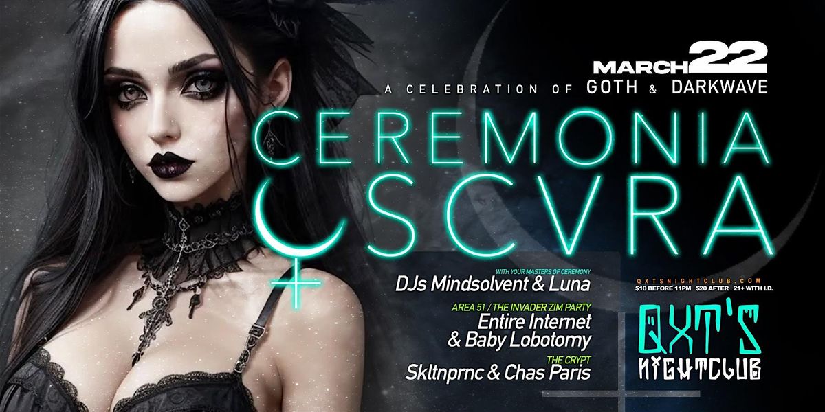 Ceremonia Oscura: NJ's only Multi-level GOTH & DARKWAVE Dance Party