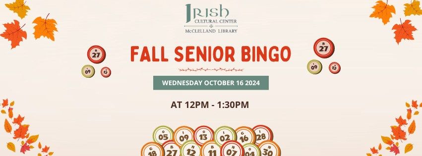 Senior Social - Fall Bingo