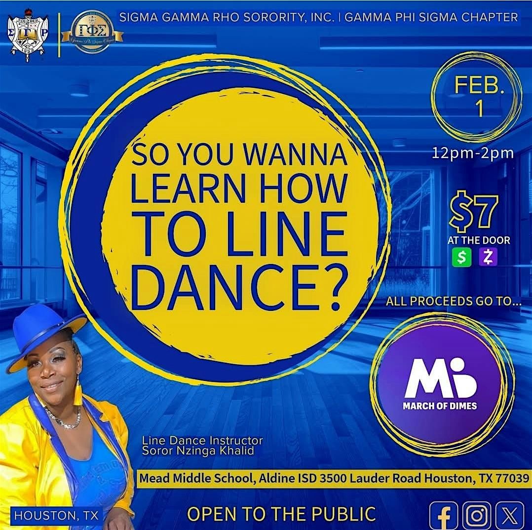 HOUSTON SGRHO LINE DANCE FUNDRAISER