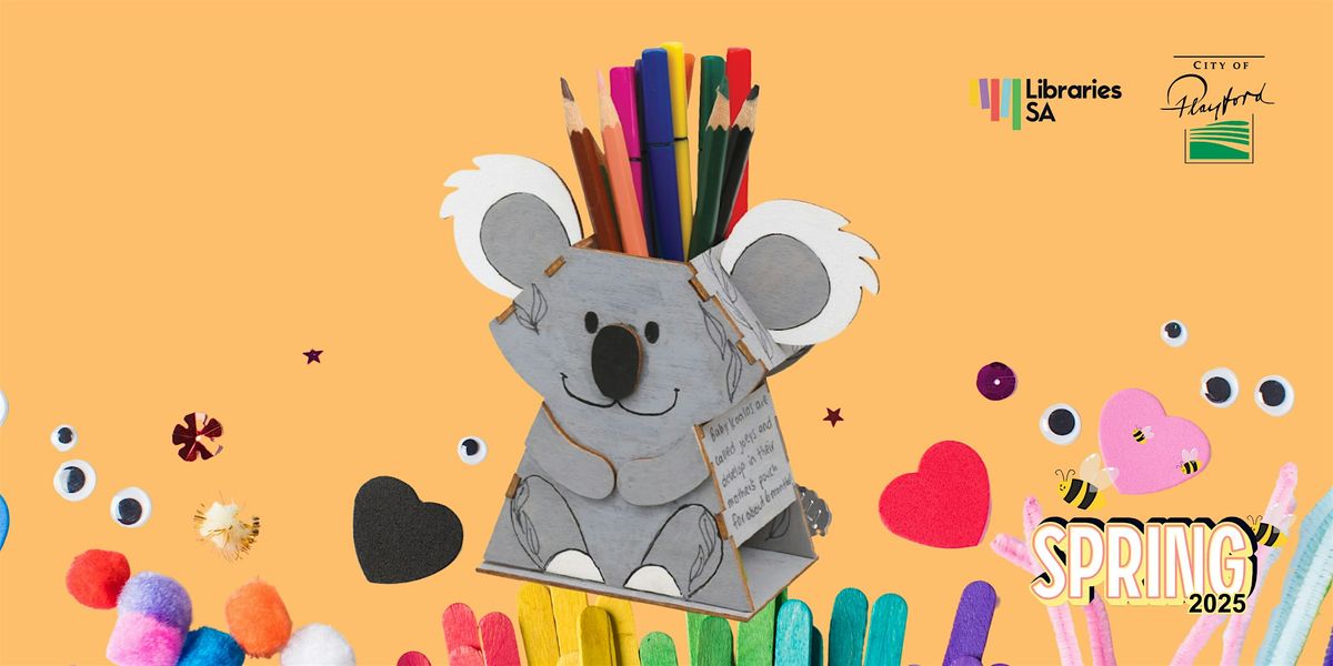 School Holidays: Koala Pencil Holders