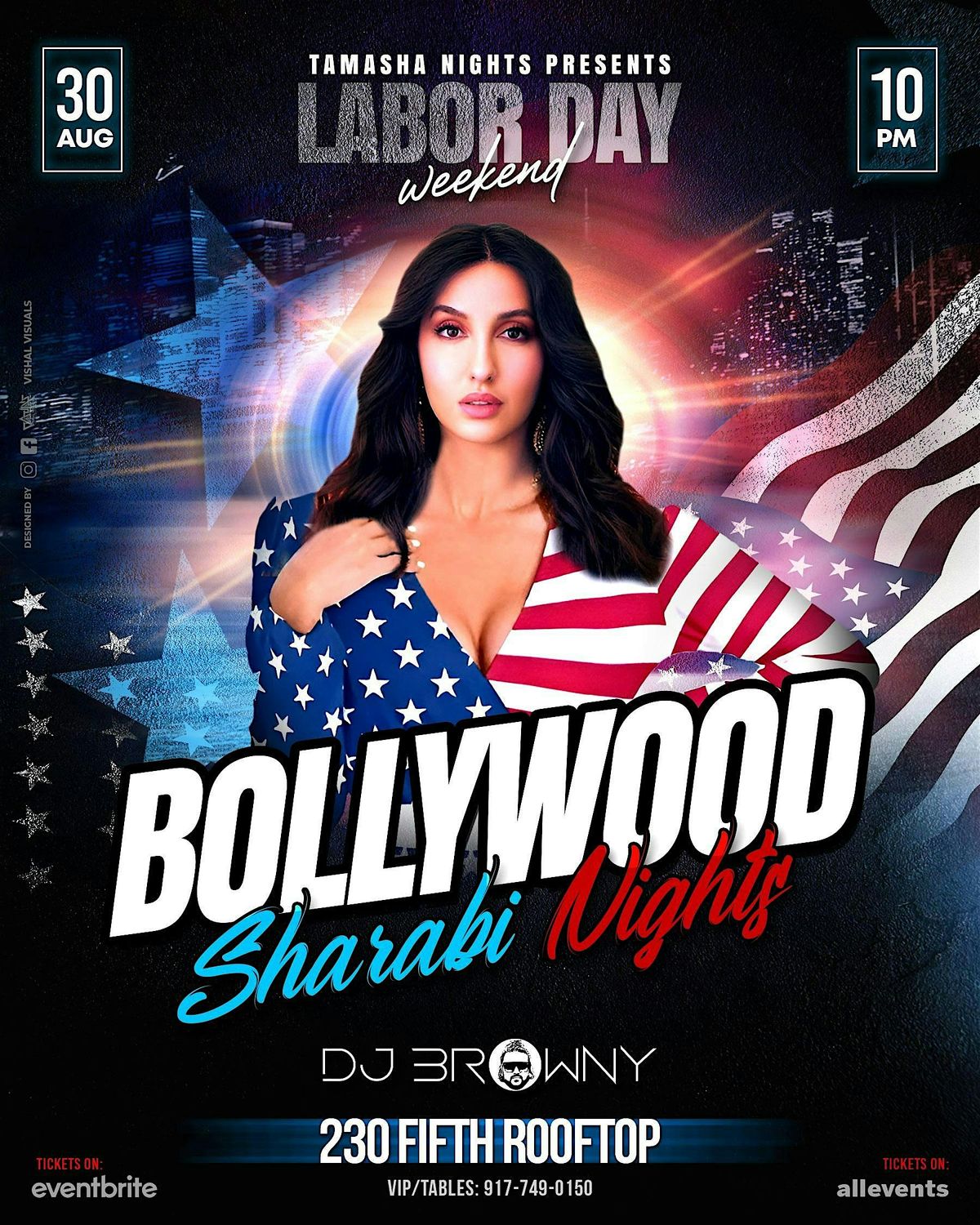 NYC'S #1 DESI PARTY, AUG 30TH, BOLLYWOOD WITH DJ BROWNY @230 FIFTH ROOFTOP