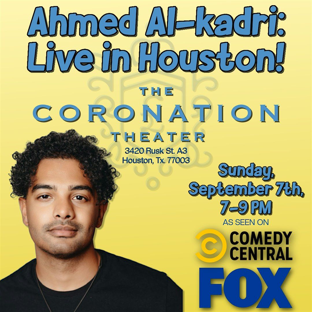 Yemeni-American Comedian Ahmed Al-kadri Live in Houston!