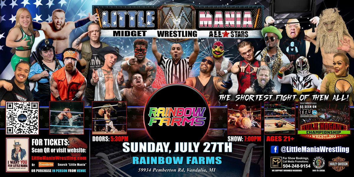 Vandalia, MI - Little Mania Midget Wrestling @ Rainbow Farms