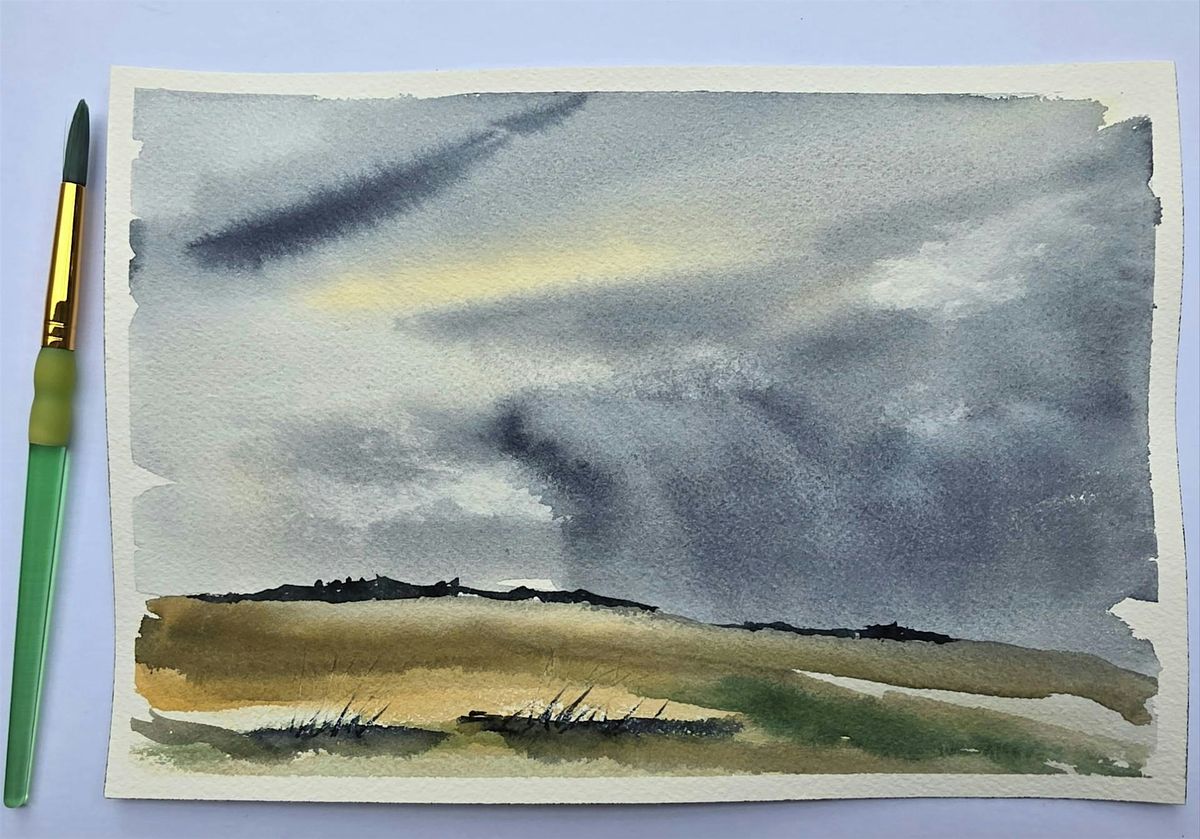 Intermediate Watercolors: Stormy Sky