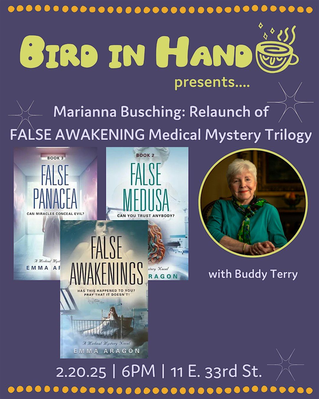 Marianna Busching: Relaunch of FALSE AWAKENING Medical Mystery Trilogy