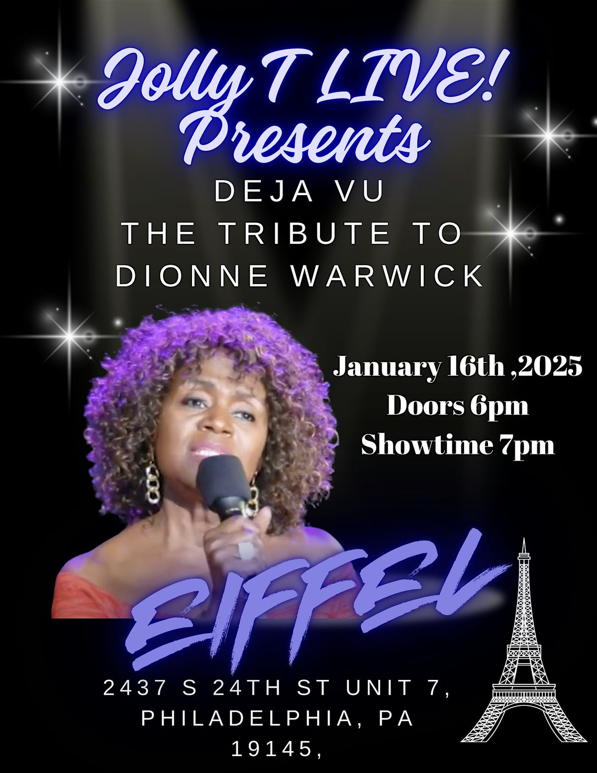 Jolly T Live Presents- The Tribute to Dionne Warwick