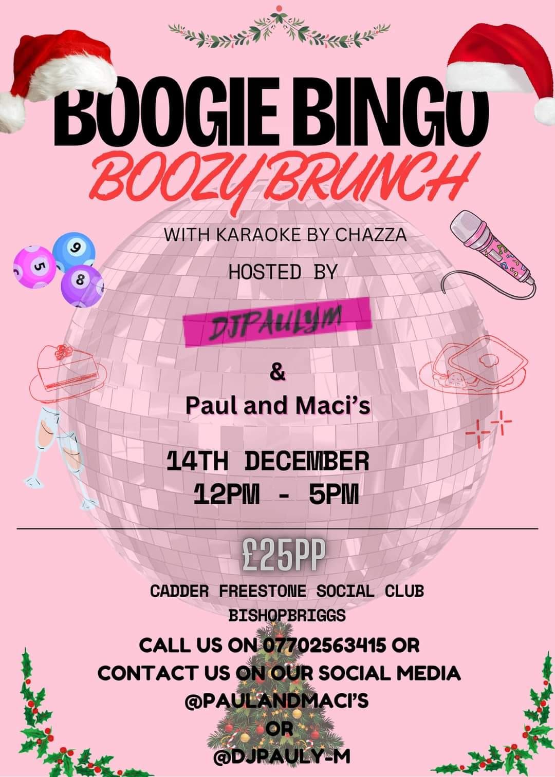 Boogie Bingo Boozy Brunch Bishopbriggs (Sold Out) 