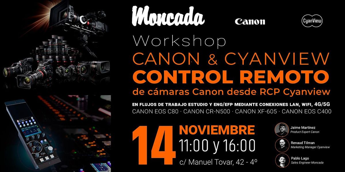 Workshop Canon & Cyanview