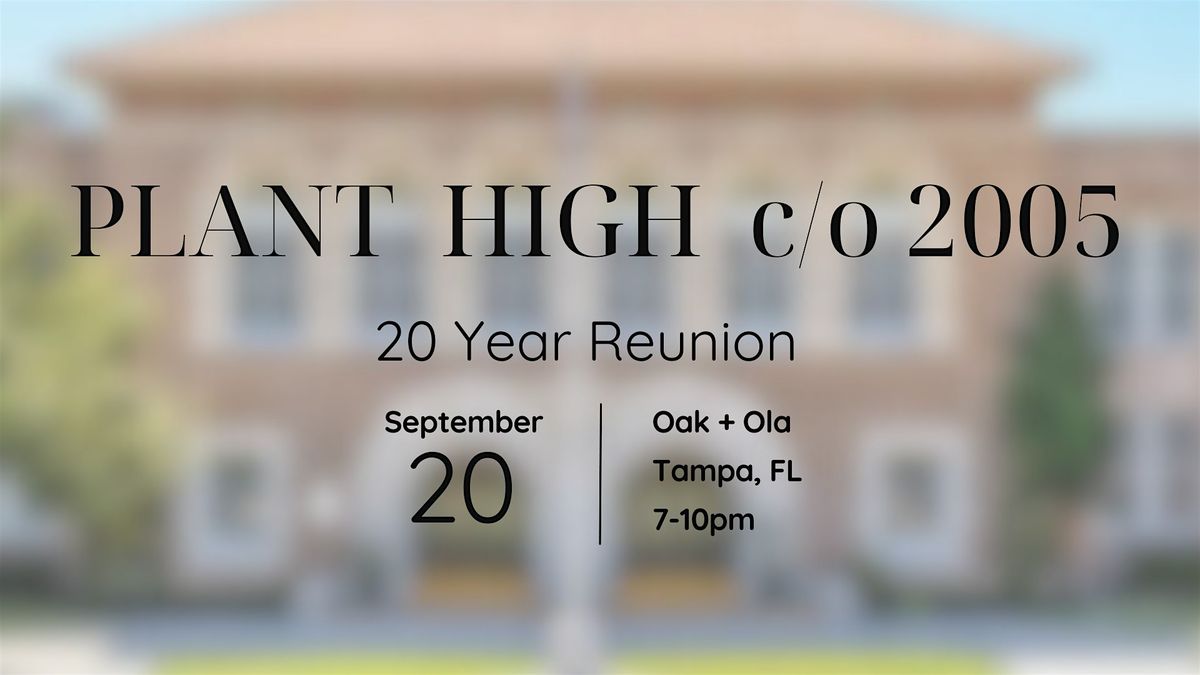 PHS Class of 2005 - 20 Year Reunion