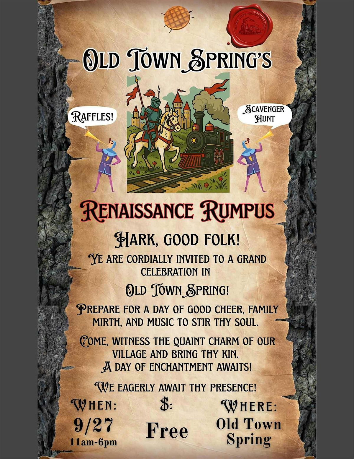 Old Town Spring\u2019s Renaissance Rumpus!