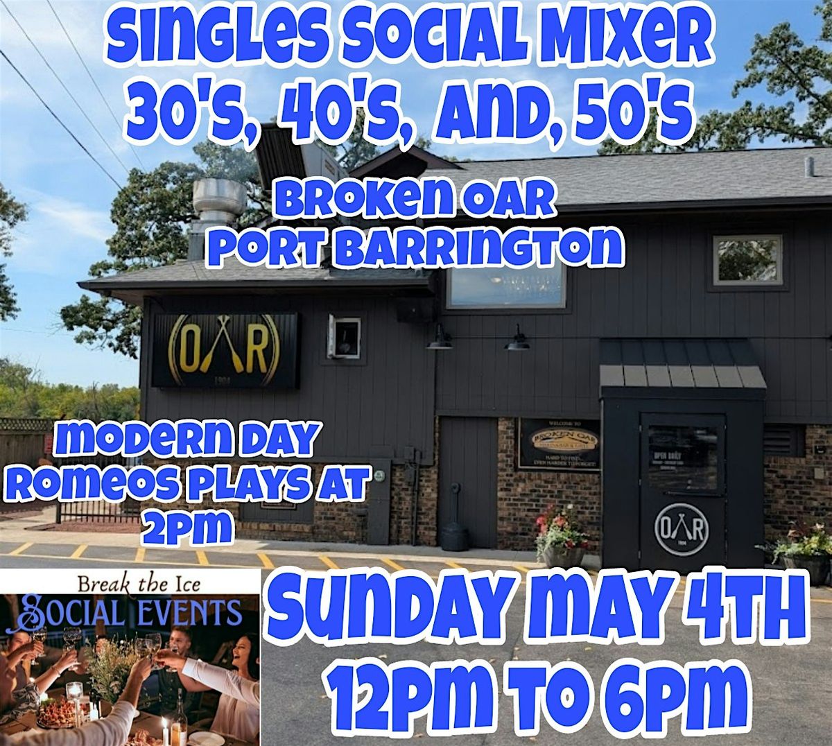 Single Social Mixer Port Barrington Broken Oar