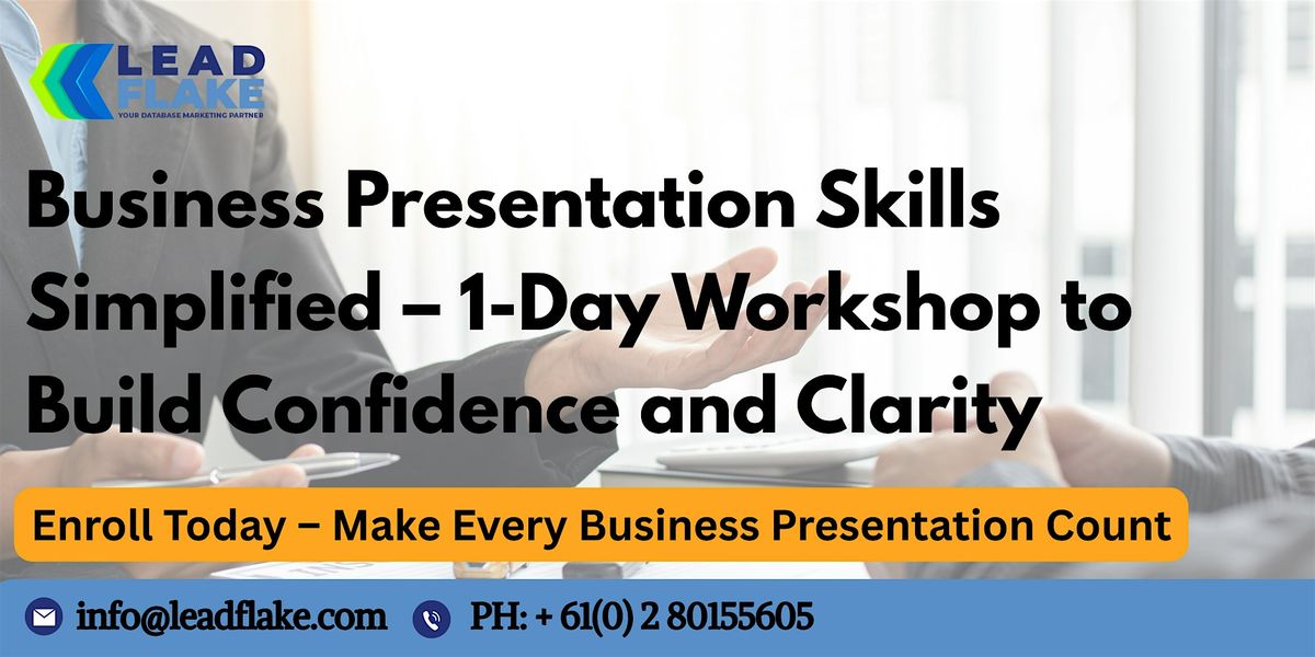 Business Presentation Mastery Workshop in Napier