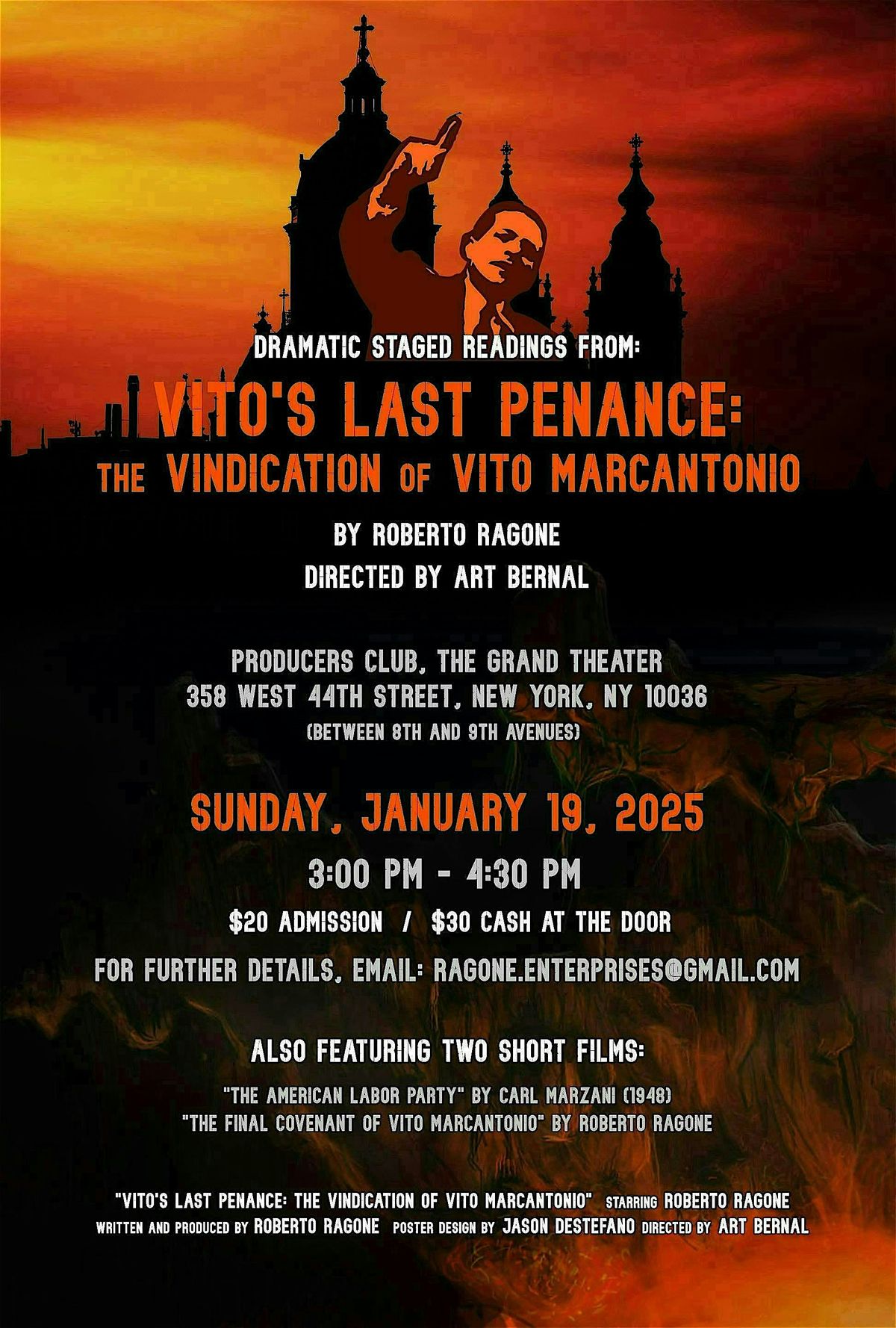 Vito's Last Penance: The Vindication of Vito Marcantonio - Staged Readings