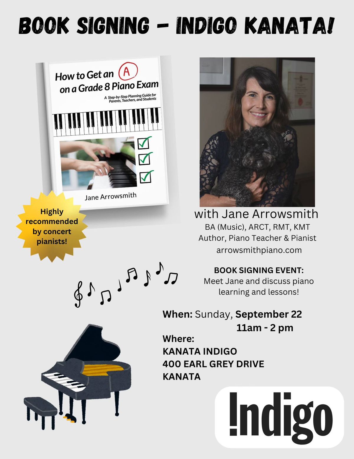 Book Signing and Piano Discussion