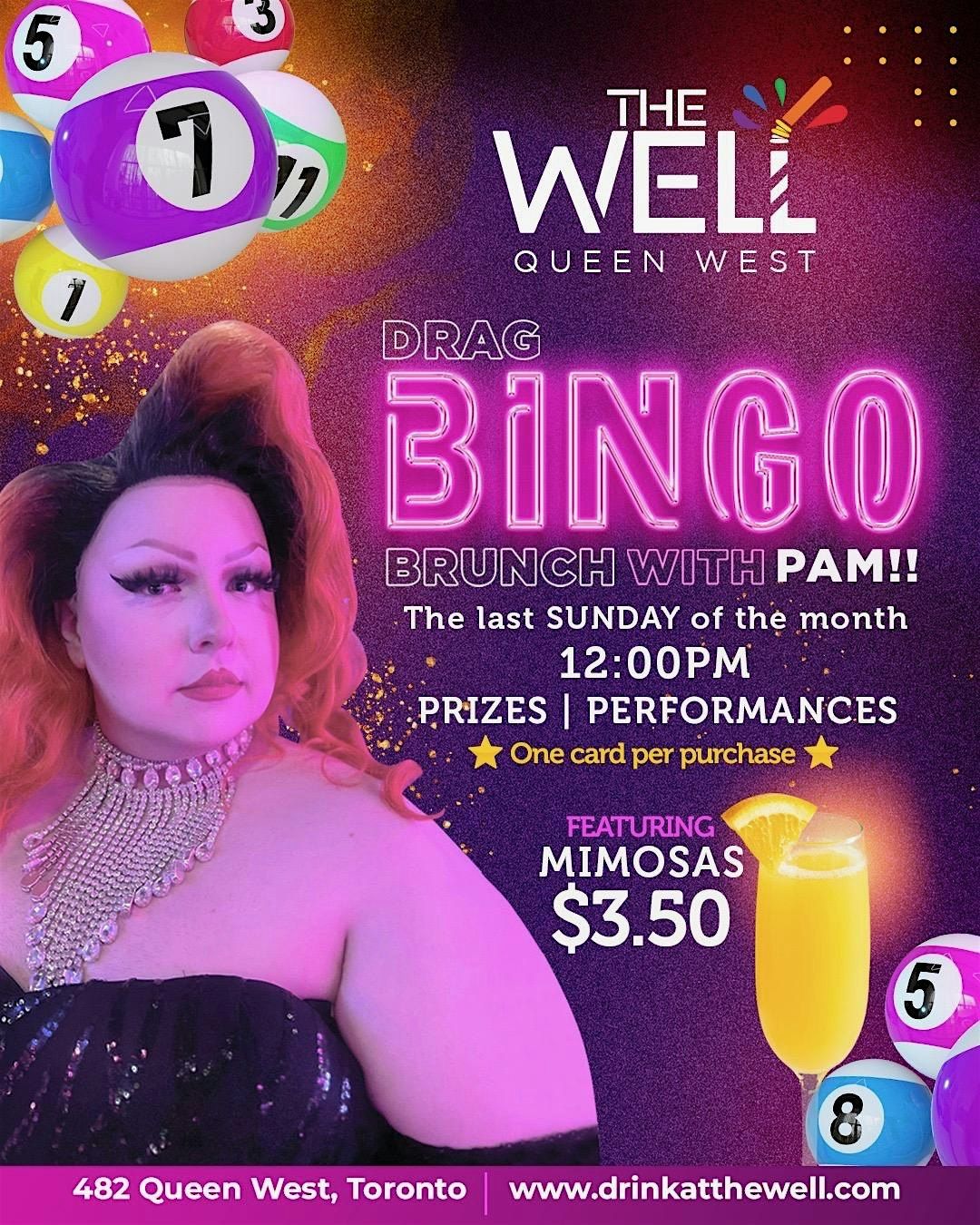 Drag Bingo Brunch at the Well Queen West