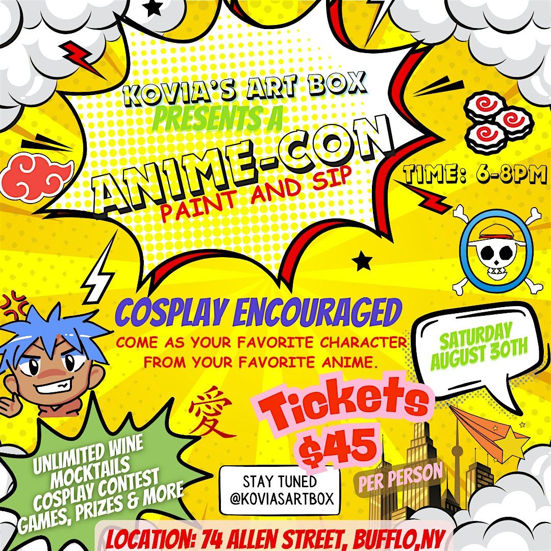 Anime-Con Paint & Sip