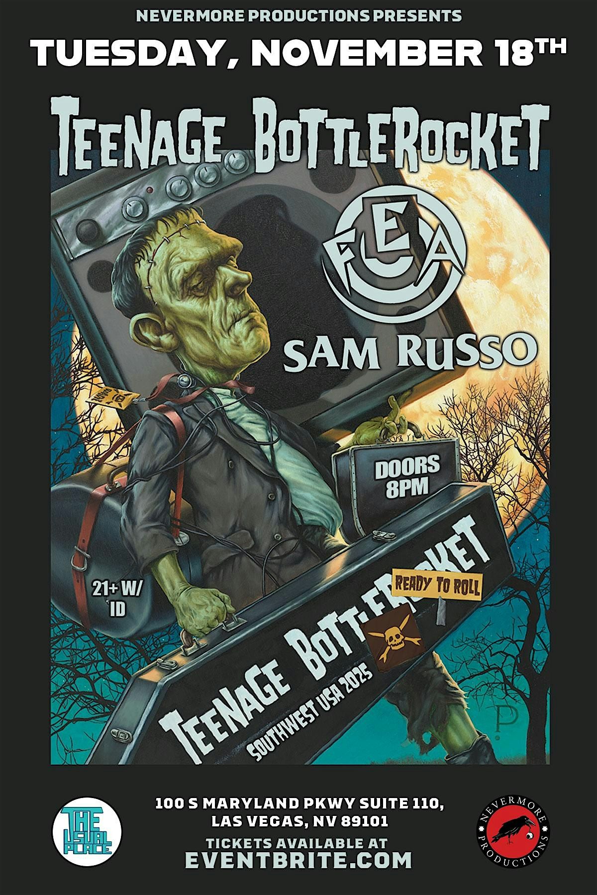 Teenage Bottlerocket with Fea and Sam Russo at The Usual Place