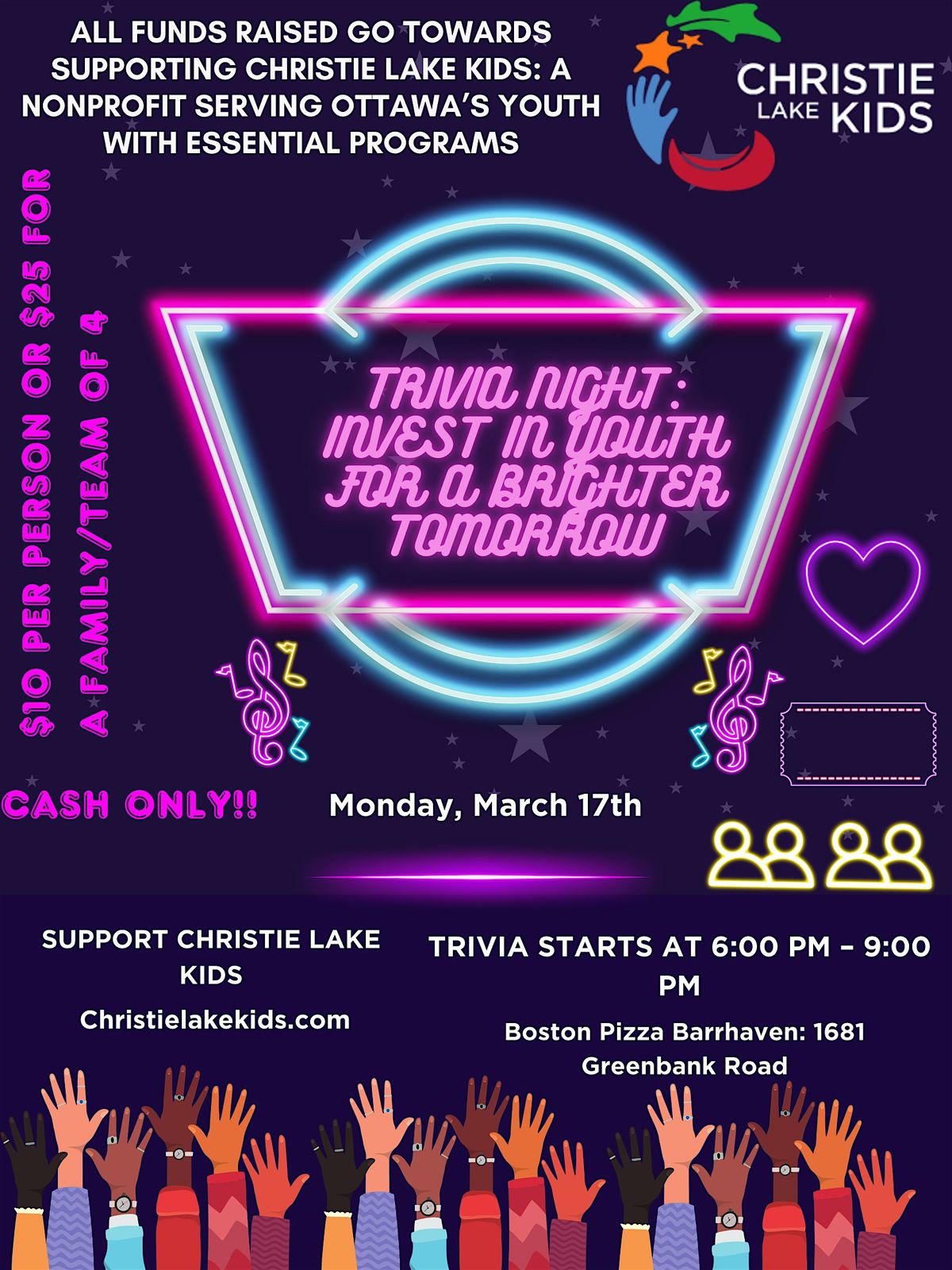 Trivia Night: Support Christie Lake Kids