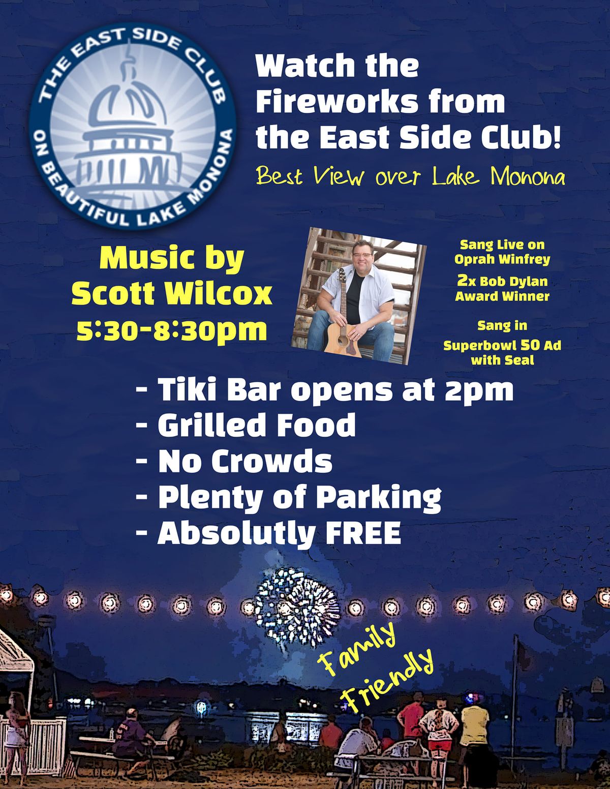 Scott Wilcox Live & Fireworks Party 