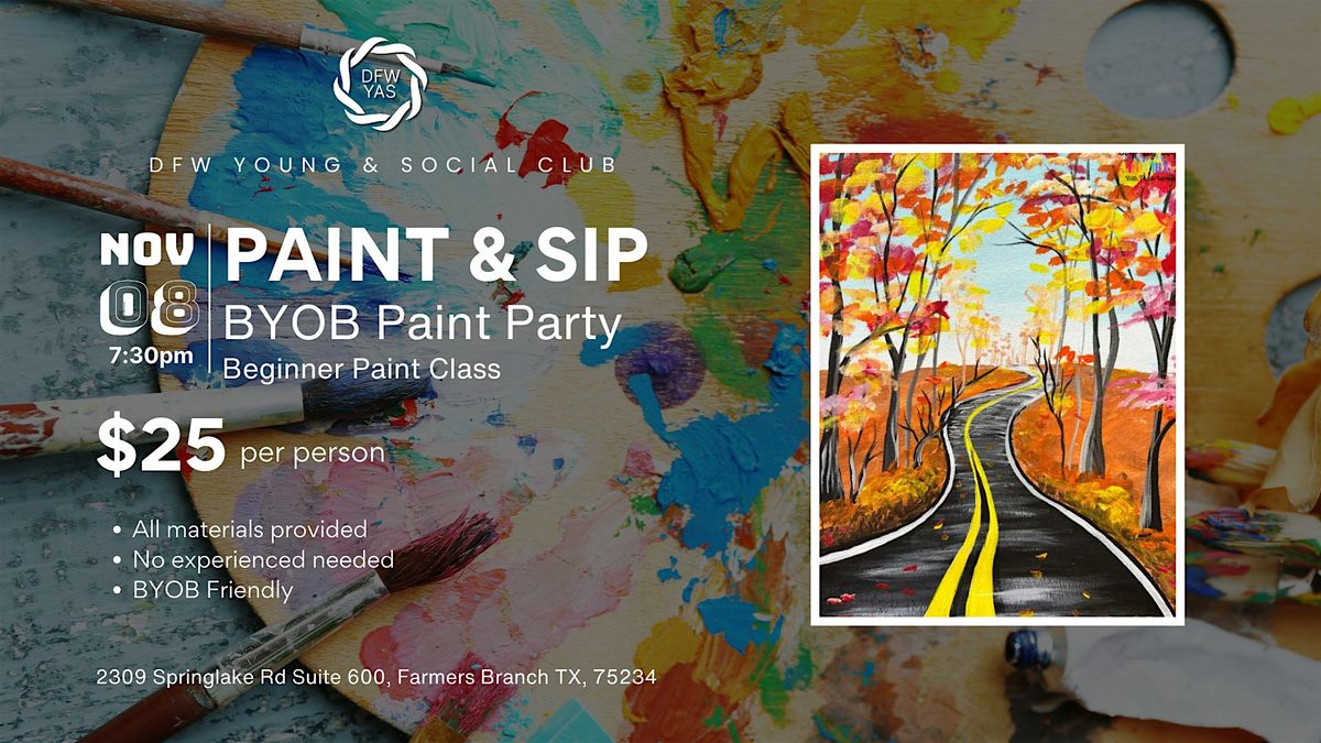 Sip & Paint: A BYOB Beginner-Friendly Painting Night