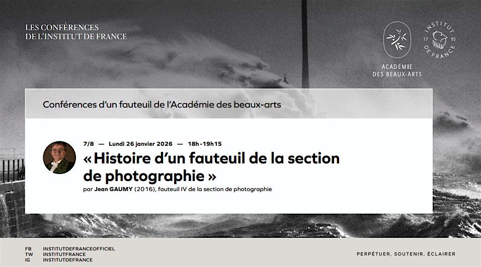 \u00abHistoire d\u2019un fauteuil de la section de photographie\u00bb