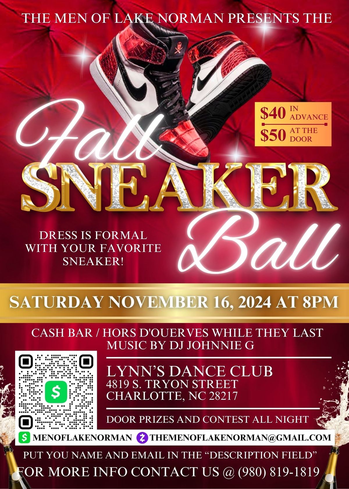 The Men of Lake Norman (MLN) presents...A Fall Sneaker Ball!