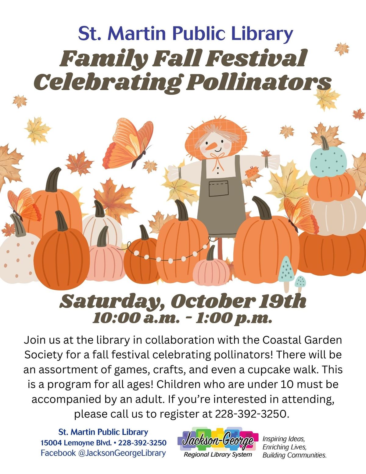 St. Martin Public Library Family Fall Festival: Celebrating Pollinators 