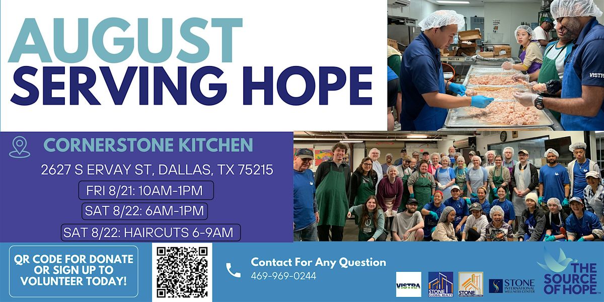 August Volunteer Serving Hope